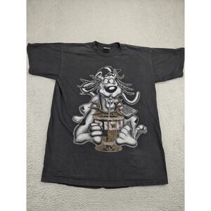 Vintage Pro Max Dog‎ Rich Shirt Mens 3XLT Black Hip Hop Rhinestone Graphic 90s